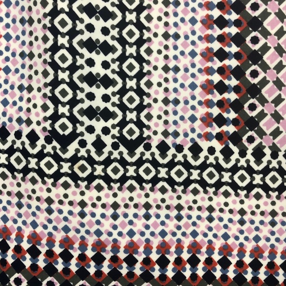 J. Crew Drapey Pencil Skirt in Pink Geo - Picture 4 of 7